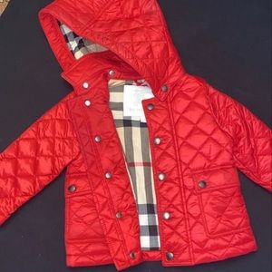 Burberry baby quilted jacket
